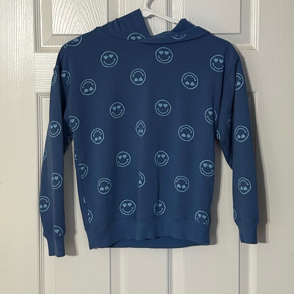 Wonder Nation Blue Smiley Face Hoodie
